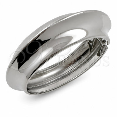 Rhodium Gold Filled Individual Bangle, Polished, Rhodium Finish, 07.307.0064.1.05 (22 MM Thickness, Size 5 (2.50 Diameter))