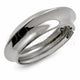 White Gold Filled Individual Bangle, Polished, Rhodium Finish, 07.307.0064.1.05 (22 MM Thickness, Size 5 (2.50 Diameter))