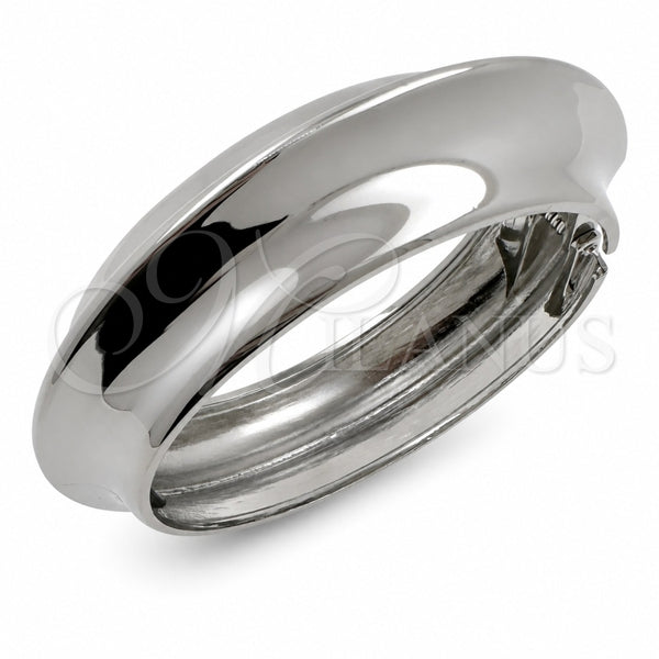 Rhodium Gold Filled Individual Bangle, Polished, Rhodium Finish, 07.307.0064.1.05 (22 MM Thickness, Size 5 (2.50 Diameter))