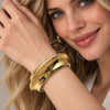 Oro Laminado Individual Bangle, Gold Filled Style Polished, Two Tone, 07.307.0064.2.05 (22 MM Thickness, Size 5 for wholesale, additional product view 2