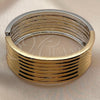 Oro Laminado Individual Bangle, Gold Filled Style Polished, Two Tone, 07.307.0018.2.04 (25 MM Thickness, Size 4 (2.25 Diameter))