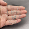 Stainless Steel Basic Necklace, Box Design, Polished, Steel Finish, 04.435.0005.18 (01 MM Thickness, 18 Inches Length)