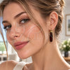 Oro Laminado Small Hoop, Gold Filled Style Brown Resin Finish, Golden Finish, 02.60.0187.25