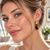 Oro Laminado Medium Hoop, Gold Filled Style Brown Resin Finish, Golden Finish, 02.60.0191.30