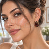 Oro Laminado Stud Earring, Gold Filled Style Teardrop Design, Polished, Golden Finish, 02.60.0193