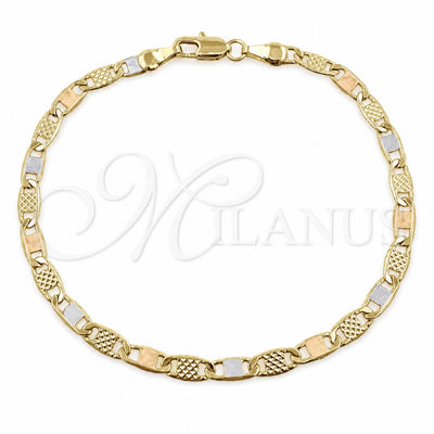 Dorado Oro Laminado Pulsera, vista principal del producto por Mayoreo, vista principal del producto