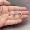 White Gold Filled Huggie Hoop, Polished, Rhodium Finish, 02.195.0204.1.12