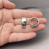 White Gold Filled Huggie Hoop, Polished, Rhodium Finish, 02.195.0307.1.20