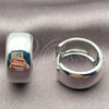 White Gold Filled Huggie Hoop, Polished, Rhodium Finish, 02.195.0307.1.20