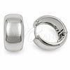 White Gold Filled Huggie Hoop, Polished, Rhodium Finish, 02.195.0307.1.20