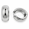 White Gold Filled Huggie Hoop, Polished, Rhodium Finish, 02.195.0306.1.22