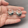 White Gold Filled Small Hoop, Hollow Design, Polished, Rhodium Finish, 02.195.0272.1.25