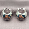 White Gold Filled Small Hoop, Hollow Design, Polished, Rhodium Finish, 02.195.0272.1.25