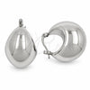 White Gold Filled Small Hoop, Hollow Design, Polished, Rhodium Finish, 02.195.0272.1.25