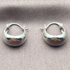 White Gold Filled Small Hoop, Polished, Rhodium Finish, 02.195.0198.1.16
