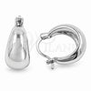 White Gold Filled Small Hoop, Polished, Rhodium Finish, 02.195.0198.1.16