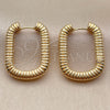 Oro Laminado Huggie Hoop, Gold Filled Style Polished, Golden Finish, 02.195.0411.22