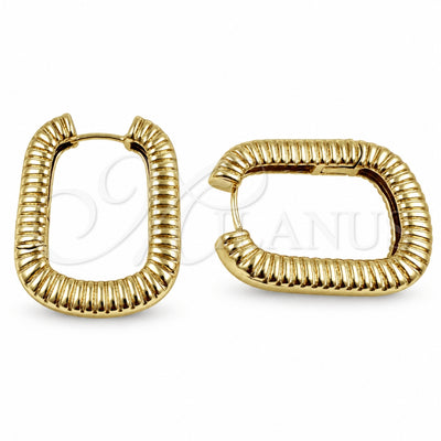 Oro Laminado Huggie Hoop, Gold Filled Style Polished, Golden Finish, 02.195.0411.22