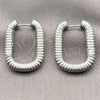 White Gold Filled Huggie Hoop, Polished, Rhodium Finish, 02.195.0411.1.22