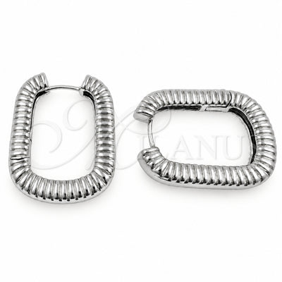 White Gold Filled Huggie Hoop, Polished, Rhodium Finish, 02.195.0411.1.22