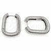 White Gold Filled Huggie Hoop, Polished, Rhodium Finish, 02.195.0411.1.22