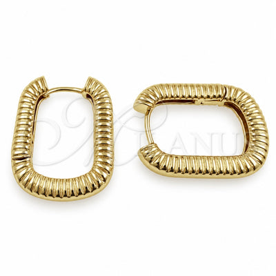 Oro Laminado Huggie Hoop, Gold Filled Style Polished, Golden Finish, 02.195.0411.18