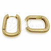 Oro Laminado Huggie Hoop, Gold Filled Style Polished, Golden Finish, 02.195.0411.18
