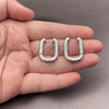 White Gold Filled Huggie Hoop, Polished, Rhodium Finish, 02.195.0411.1.18
