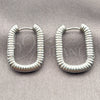 White Gold Filled Huggie Hoop, Polished, Rhodium Finish, 02.195.0411.1.18
