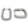 White Gold Filled Huggie Hoop, Polished, Rhodium Finish, 02.195.0411.1.18