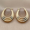 Oro Laminado Small Hoop, Gold Filled Style Polished, Golden Finish, 02.195.0415.20