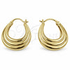 Oro Laminado Small Hoop, Gold Filled Style Polished, Golden Finish, 02.195.0415.20
