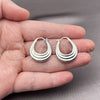 White Gold Filled Small Hoop, Polished, Rhodium Finish, 02.195.0415.1.20