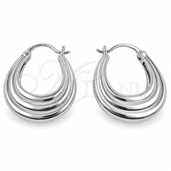 White Gold Filled Small Hoop, Polished, Rhodium Finish, 02.195.0415.1.20