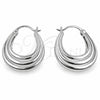 White Gold Filled Small Hoop, Polished, Rhodium Finish, 02.195.0415.1.20