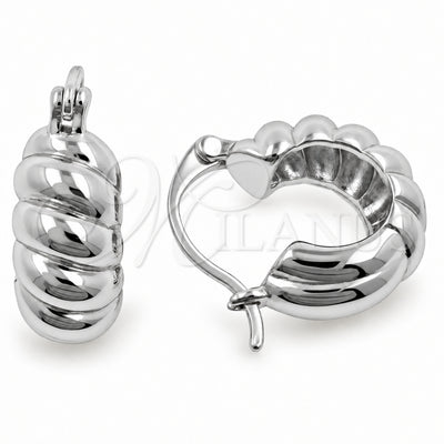 White Gold Filled Small Hoop, Polished, Rhodium Finish, 02.195.0417.1.16