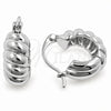 White Gold Filled Small Hoop, Polished, Rhodium Finish, 02.195.0417.1.16