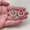 Oro Laminado Small Hoop, Gold Filled Style Polished, Golden Finish, 02.195.0418.22