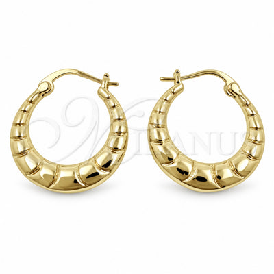 Oro Laminado Small Hoop, Gold Filled Style Polished, Golden Finish, 02.195.0418.22