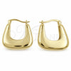 Oro Laminado Small Hoop, Gold Filled Style Polished, Golden Finish, 02.195.0419.24