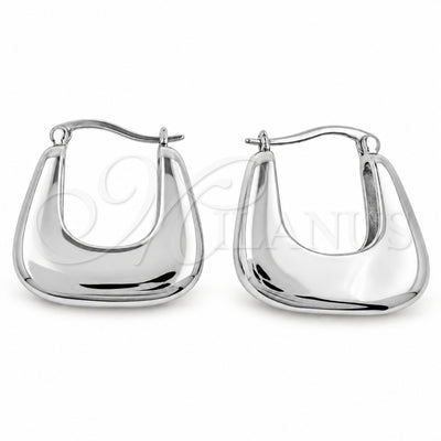 White Gold Filled Small Hoop, Polished, Rhodium Finish, 02.195.0419.1.24