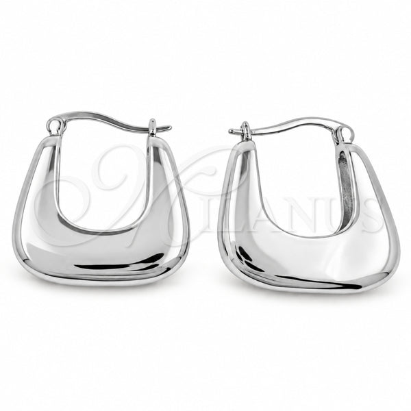 White Gold Filled Small Hoop, Polished, Rhodium Finish, 02.195.0419.1.24