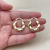 Oro Laminado Small Hoop, Gold Filled Style Polished, Golden Finish, 02.195.0421.25