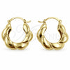Oro Laminado Small Hoop, Gold Filled Style Polished, Golden Finish, 02.195.0421.25