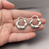 White Gold Filled Small Hoop, Polished, Rhodium Finish, 02.195.0421.1.25