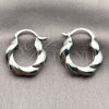 White Gold Filled Small Hoop, Polished, Rhodium Finish, 02.195.0421.1.25