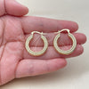 Oro Laminado Small Hoop, Gold Filled Style Polished, Golden Finish, 02.195.0422.25