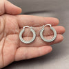 White Gold Filled Small Hoop, Polished, Rhodium Finish, 02.195.0422.1.25