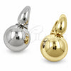 Oro Laminado Small Hoop, Gold Filled Style Ball and Hollow Design, Polished, Golden Finish, 02.195.0423.16