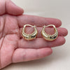 Oro Laminado Small Hoop, Gold Filled Style Polished, Golden Finish, 02.195.0424.25